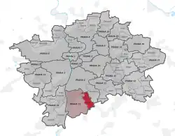 Praha-Libuš na mapě