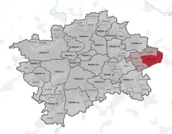 Praha 21 na mapě