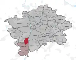 Praha-Velká Chuchle na mapě