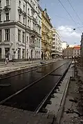 Lazarská v době rekonstrukce