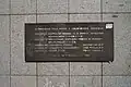 Pamětní cedule věnovaná otevření úseku metra III.C roku 1984