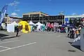 fanzóna u pražské O2 Areny