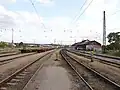 Pohled k bubenskému nádraží