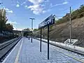 Nástupiště stanice Praha - Kačerov