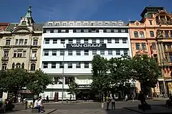 bývalý Palác Praha (vzácně též „palác Práce“)