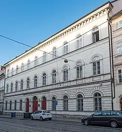 Budova soudu v někdejším paláci Lažanských z Bukové