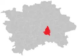 Hostivař na mapě