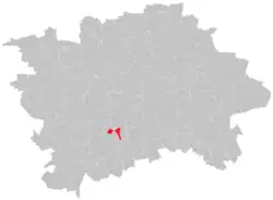 Lhotka na mapě