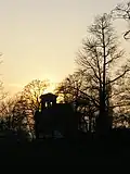 Letenský zámeček při západu slunce