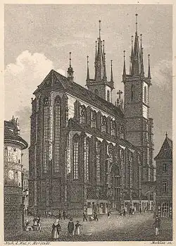 Týnský chrám v roce 1869