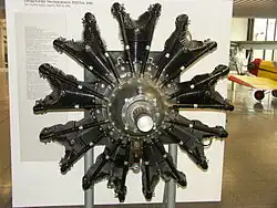Pratt & Whitney Hornet v Německém muzeu v Mnichově