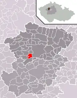 Přelíc na mapě