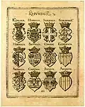 Znaky evropských zemí, Wappenbüchlein 1555