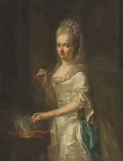 Leopoldina Marie z Lichtenštejna na portrétu Angeliky Kauffmannové