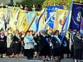 Procesí s gonfanony ve Velkopolském Hořově