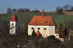 Pohled na kostel
