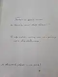 první strana partitury