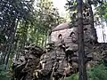 Visuté skály a kaple sv. Anny