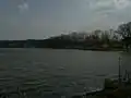 Zimní pohled na hráz