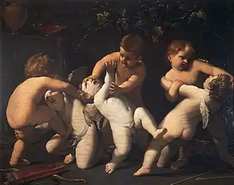 Guido Reni: Bojující puttiové, kolem 1625