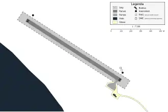 Diagram letiště Qaanaaq.