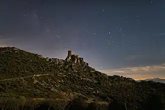 noční pohled na hrad