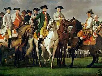 Císaři Josef II. a František v Münchendorfu