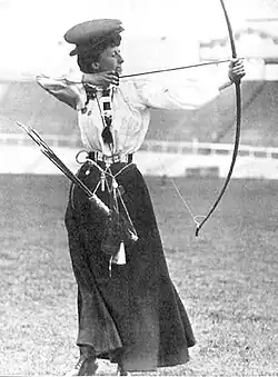 Queenie Newallová během OH 1908