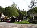 Osada Ráj (Mšeno) v severní části rezervace