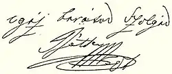 Ádám Récsey – podpis