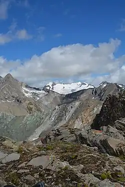 Rötspitze, Althausschneideturm, Dreiherrnspitze, Umbalköpfl, Westliche Simonyspitze a Gubachspitzen z Rotenmannspitze