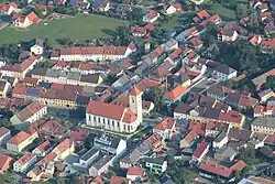 Centrum s kostelem svatého Martina