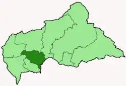 Arcidiecéze Bangui na mapě