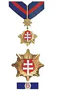 Řád Bílého dvojkříže udělovaný ve 2. třídě vojenské kategorie