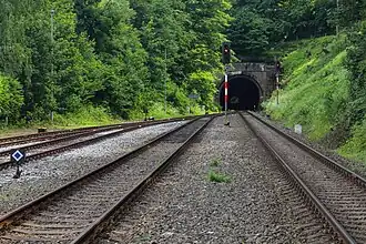 Sychrovský tunel od nádraží