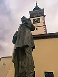 Radniční věž se sochou F. L. Věka