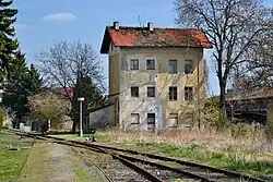 Výjezd z dopravny Radonice u Kadaně směrem do Vilémova