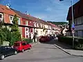 Řadové domky v ulici Na Benátkách