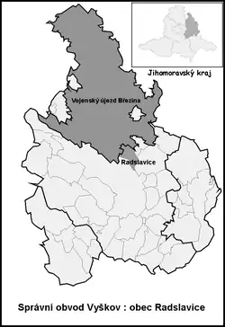 Radslavice na mapě