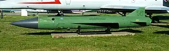 Střela Ch-22 v muzeu letecké techniky v Tambově
