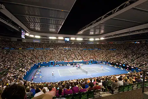 Interiér Rod Laver Areny, 2010