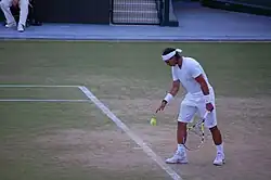 Rafael Nadal at the 2008 Wimbledon Championships