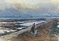 Raimund Wolf Mlžné pobřeží (pastel)