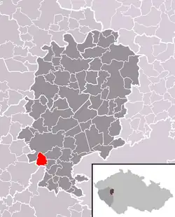 Raková na mapě