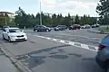 Počátek ulice, křižovatka se Starou dálnicí