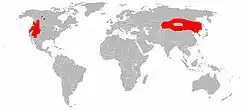 Mapa rozšíření