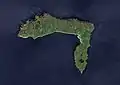Letecký pohled na ostrov Rathlin