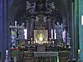 Oltářní obraz v bazilice Madonna del Sangue