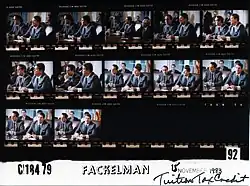 Kontaktní list fotografií Fackelmanové z Reaganovy knihovny