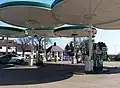 Hřibovitá benzinová pumpa USA